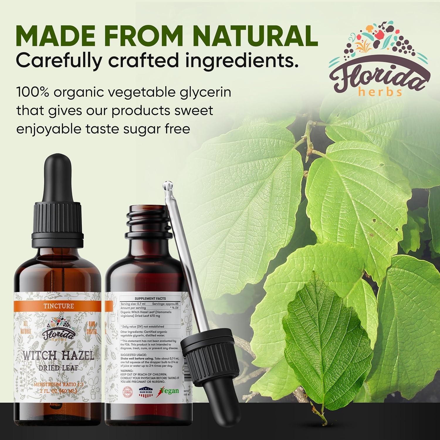Tintura de Hamamelis Florida Herbs 2 x 60 ml Orgánica