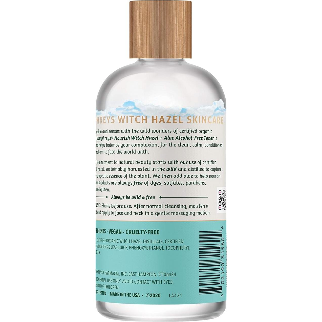 Tónico Nutritivo Sin Alcohol Humphreys 236.6 ml - Hamamelis y Aloe