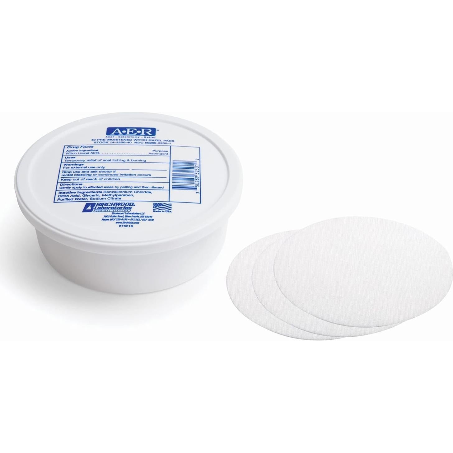 Toallitas Medicadas de Hamamelis AER - 40 Unidades