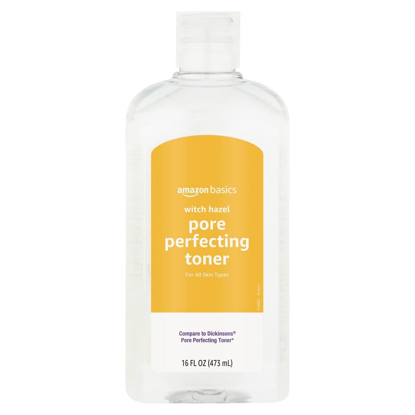 Tónico Perfeccionador de Poros Hamamelis Amazon Basics 473ml