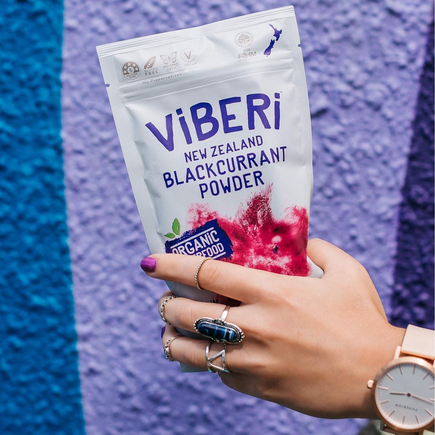 Polvo de Grosella Negra Orgánica ViBERi 51g - Alto en Vitamina C