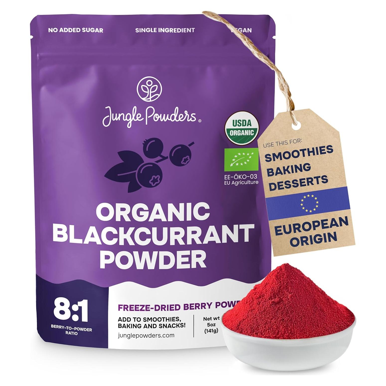 Polvo de Grosella Negra Orgánico 141.75 g - Jungle Powders