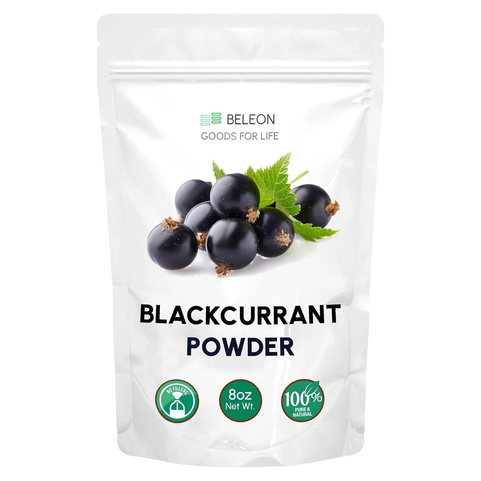 Polvo de Grosella Negra Beleon 226 g - Sabor Natural para Hornear