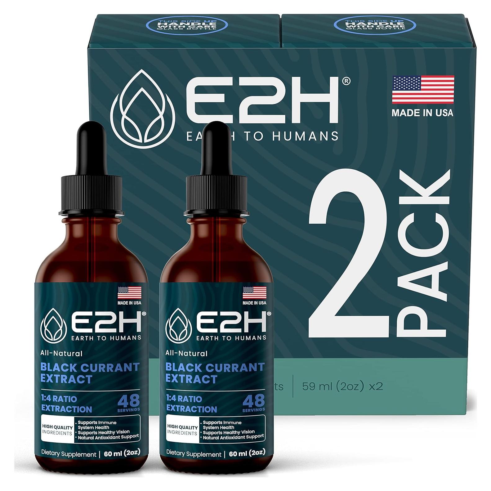 Extracto Natural de Grosella Negra E2H - 2 Botellas de 59 ml