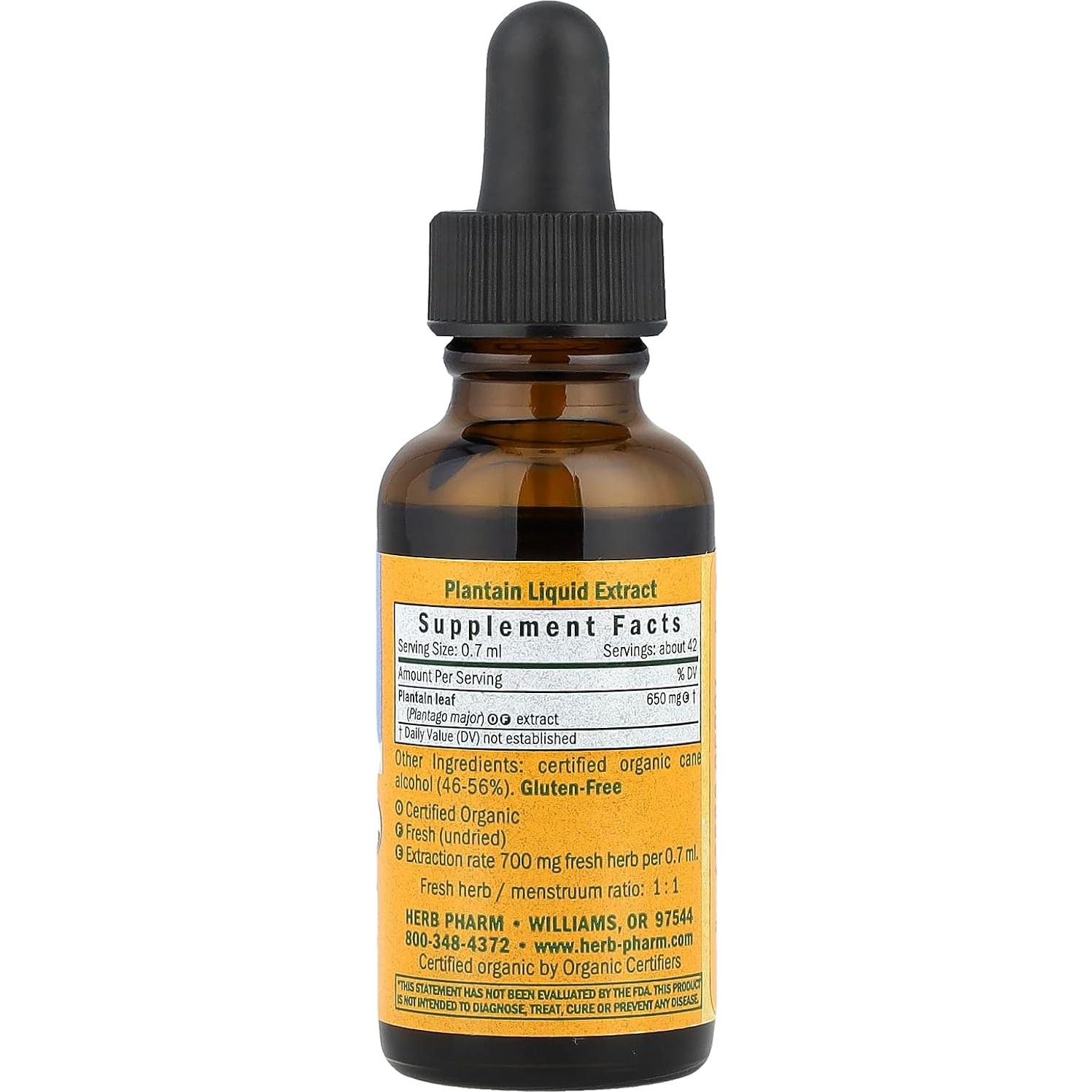 Extracto Líquido de Plátano Orgánico Herb Pharm 30ml