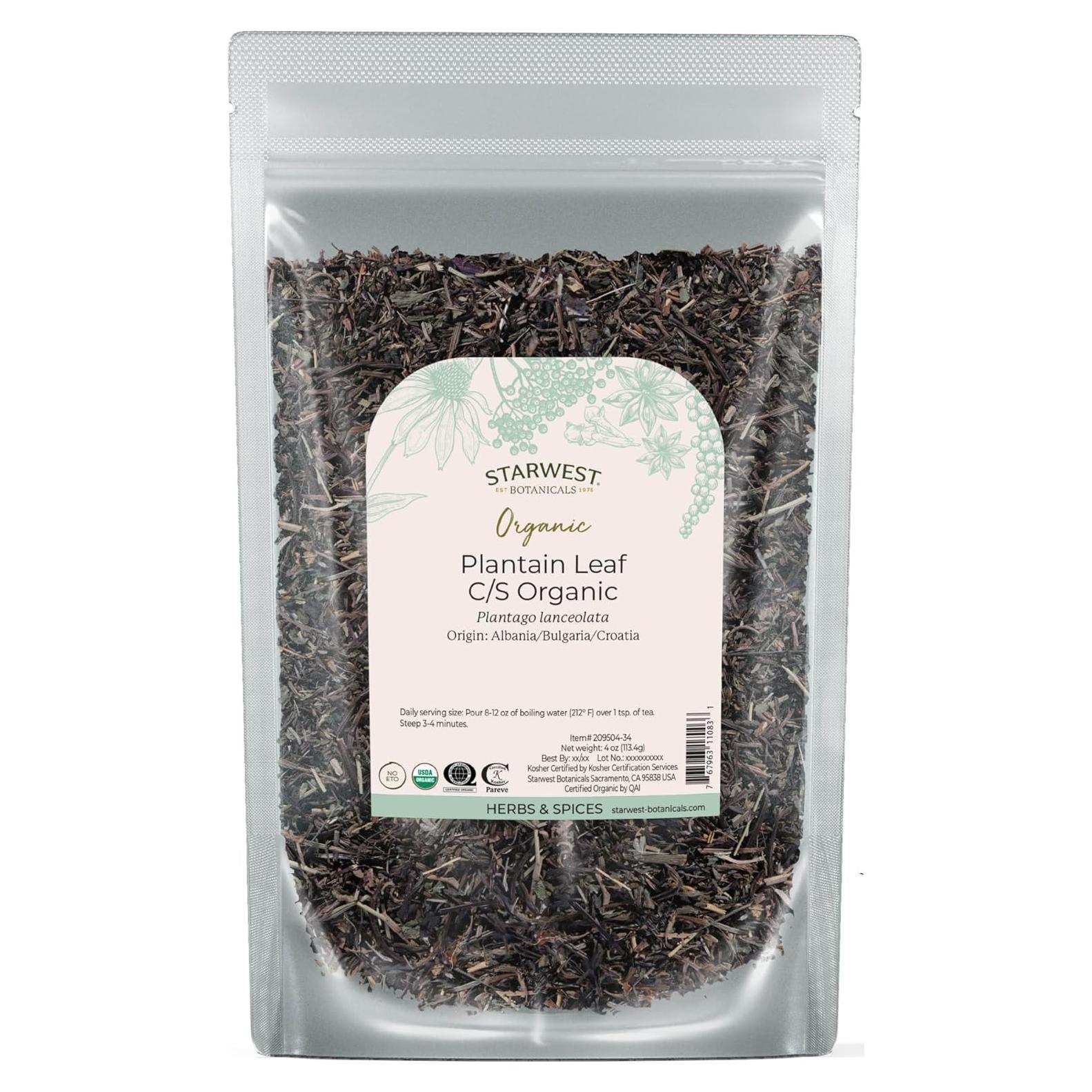 Hoja de Plátano Orgánica Starwest Botanicals 113 g - Té Herbal Suelto