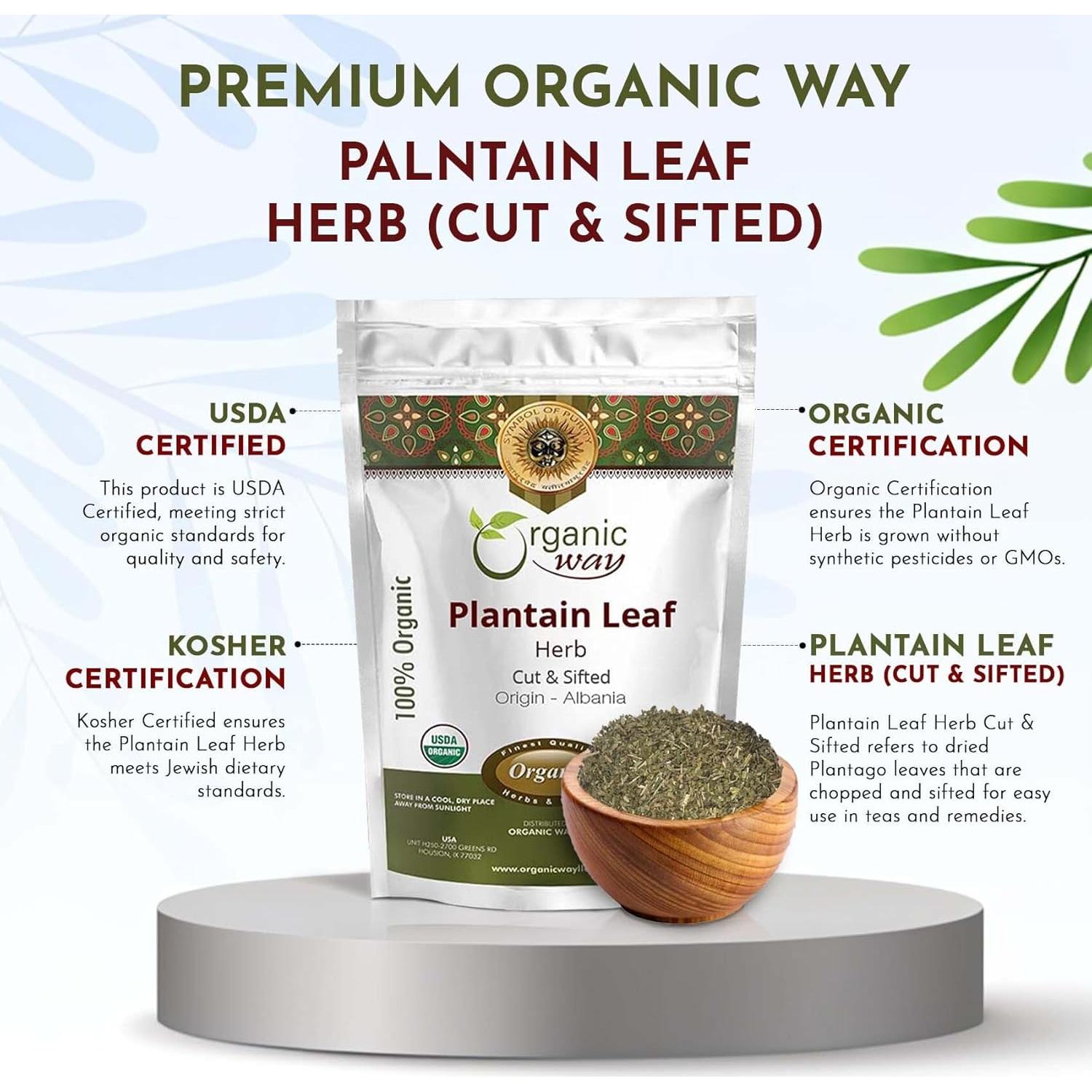 Hoja de Plátano Orgánica Cortada 454 g - Organic Way