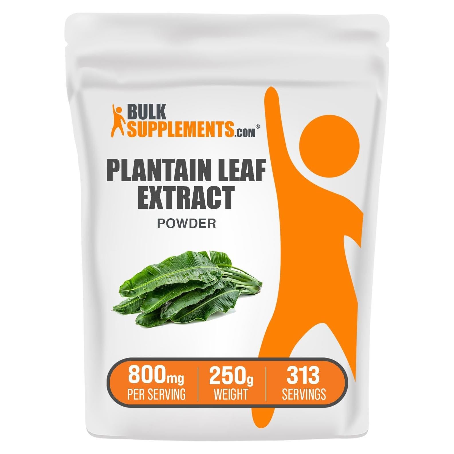 Polvo de Extracto de Hoja de Plátano BulkSupplements 250g - Suplemento Herbal