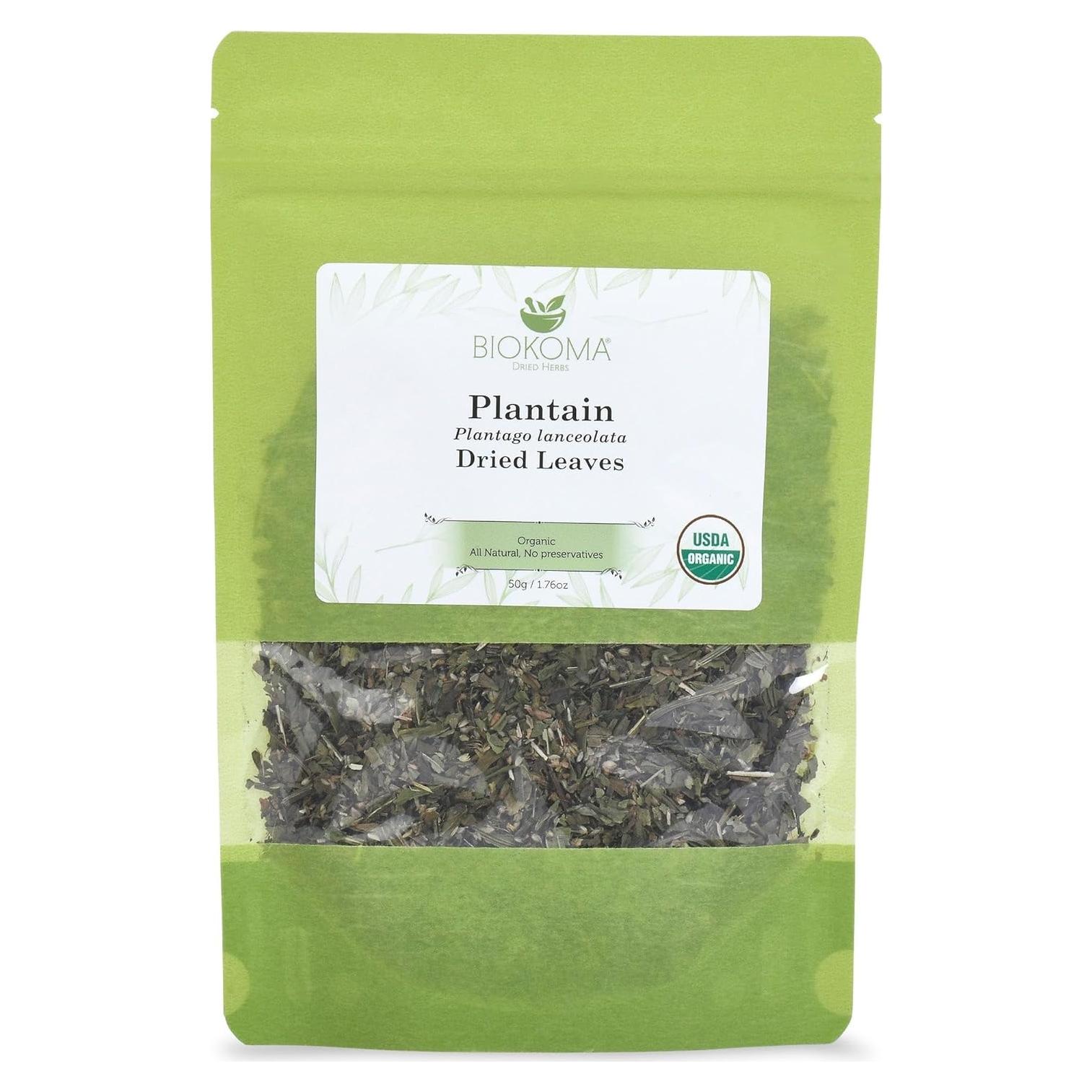 Hojas Secas de Plátano Orgánicas Biokoma 50g - Té Herbal Natural