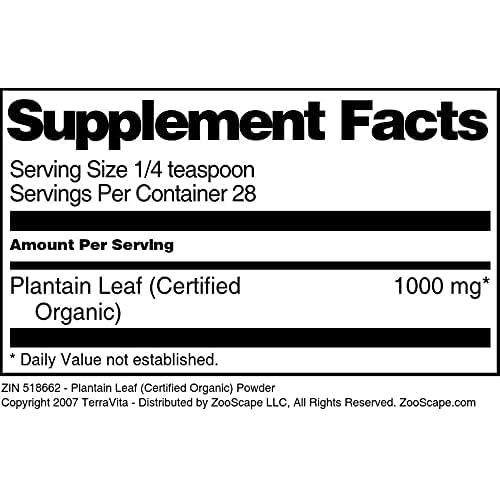 Hoja de Plátano en Polvo Orgánico TerraVita 28.35 g