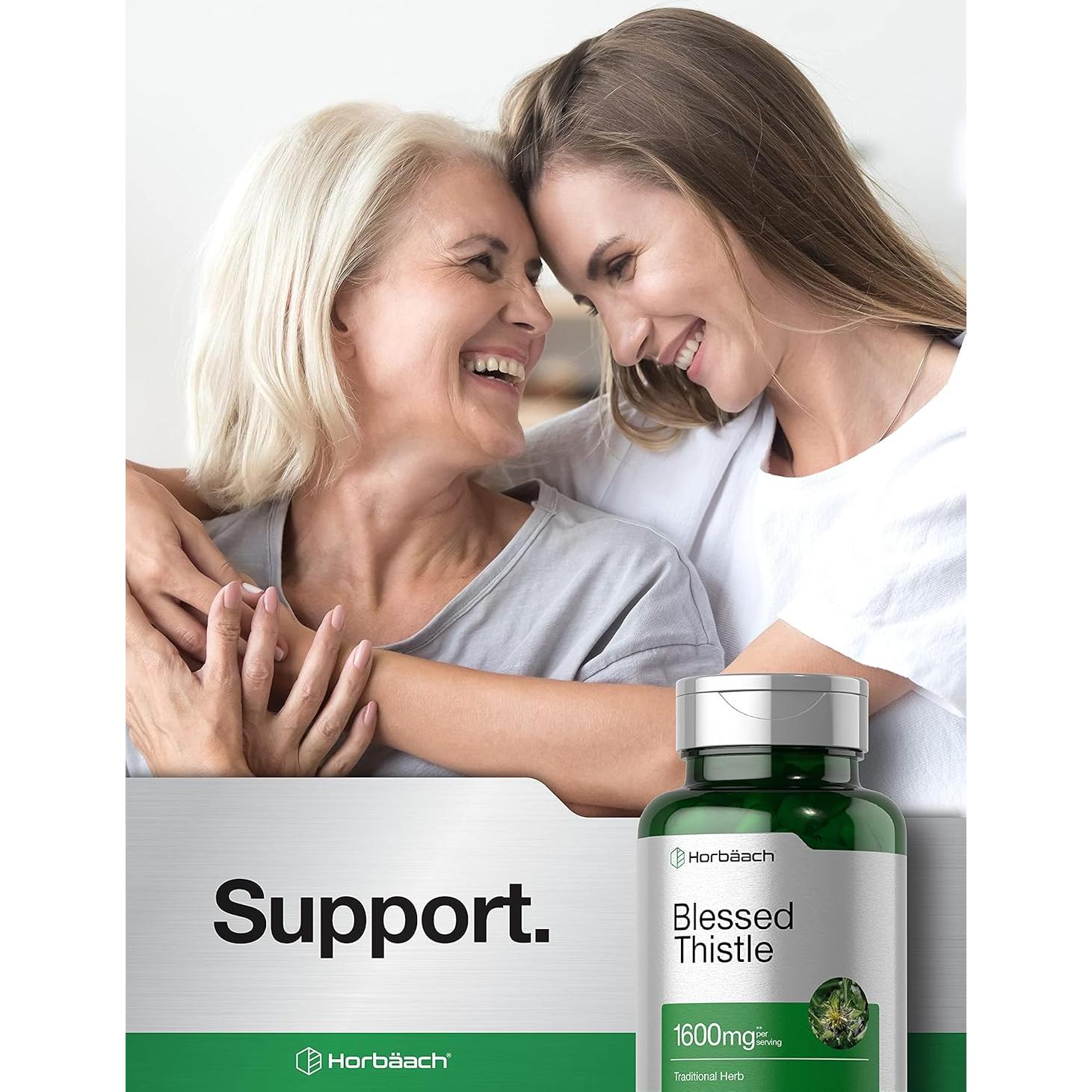 Cápsulas de Cardo Bendito Horbaach 1600 mg - 150 Unidades