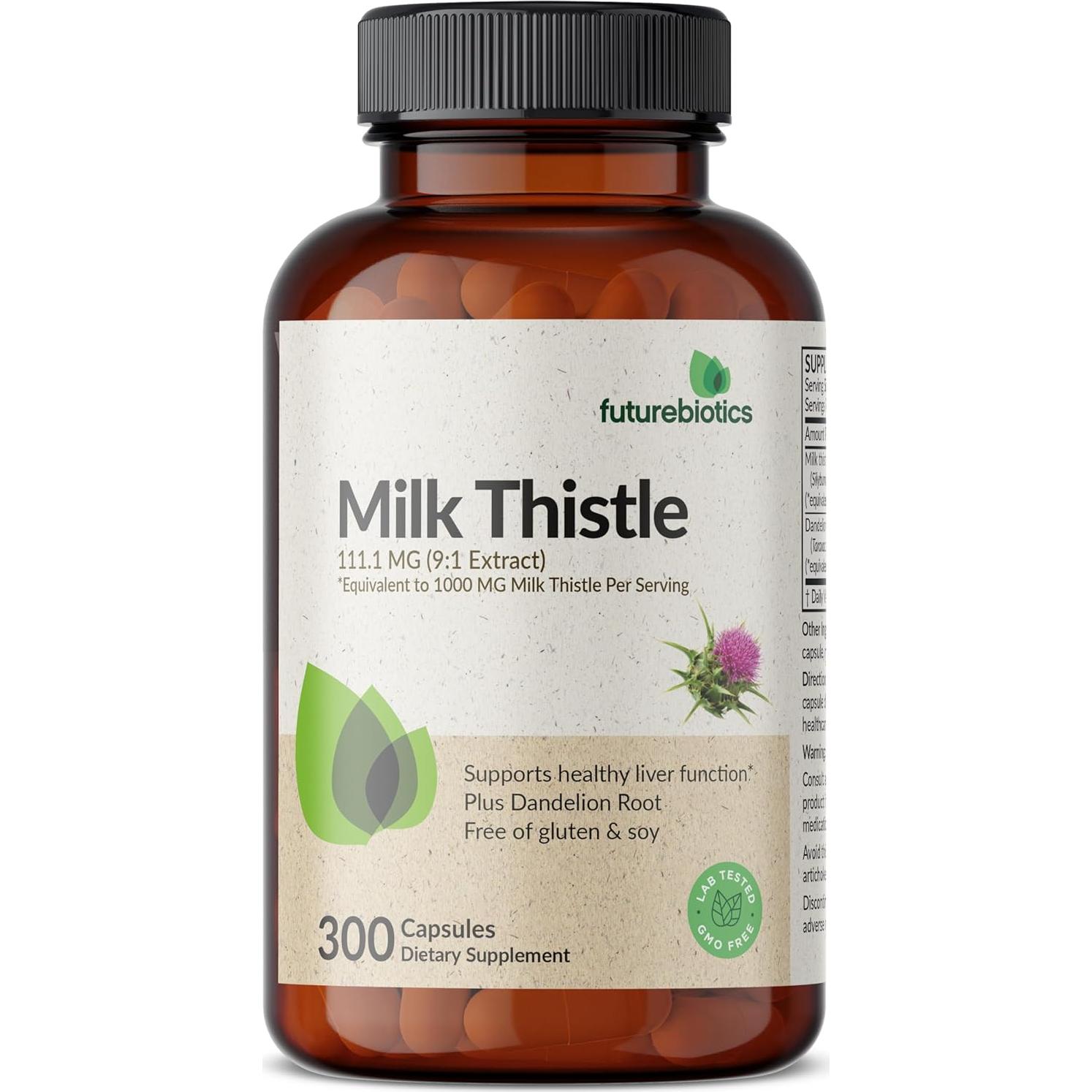 Futurebiotics Cardo Mariano 300 Cápsulas - Soporte Hepático