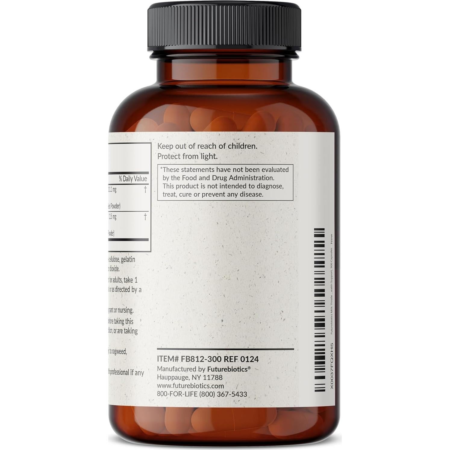 Futurebiotics Cardo Mariano 300 Cápsulas - Soporte Hepático