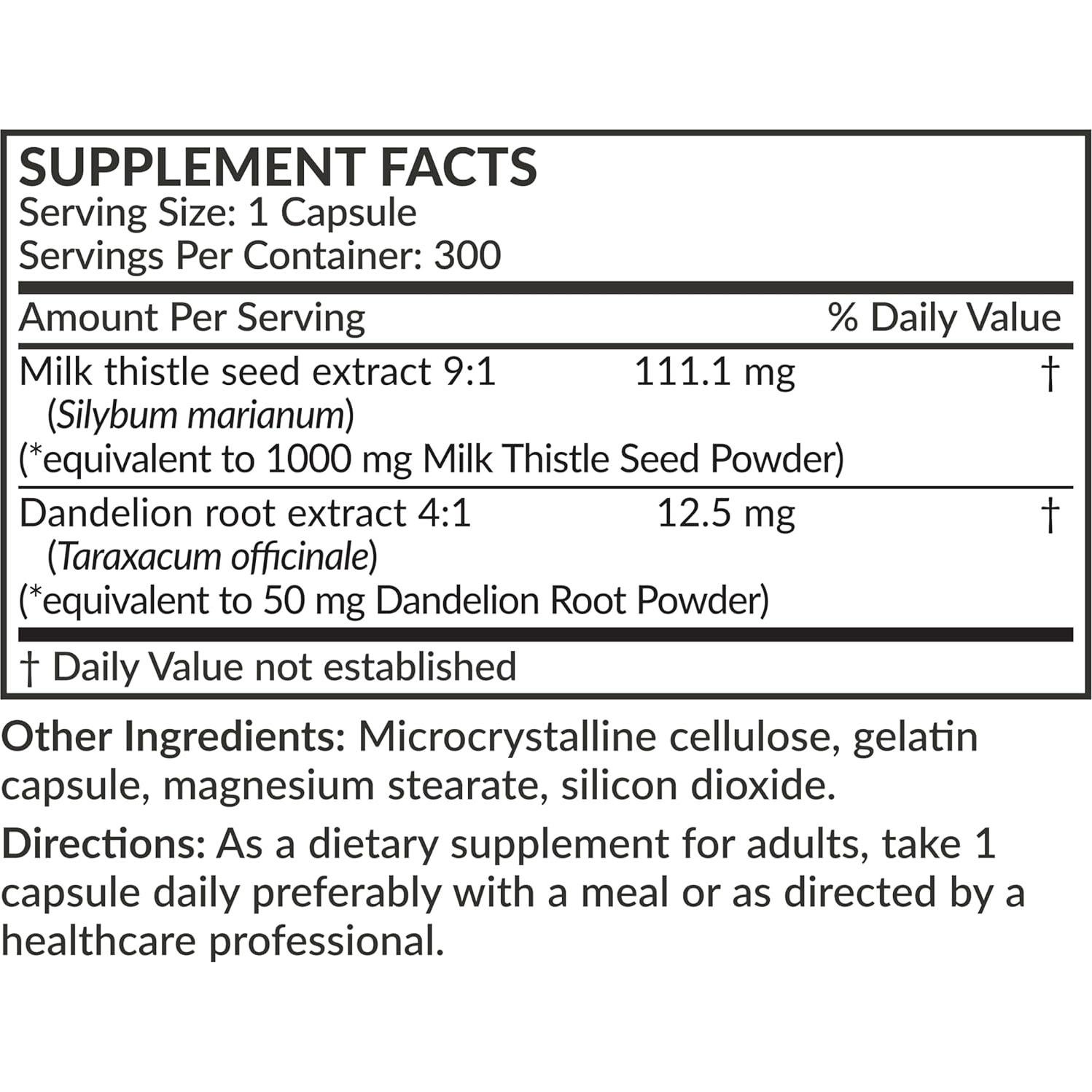 Futurebiotics Cardo Mariano 300 Cápsulas - Soporte Hepático