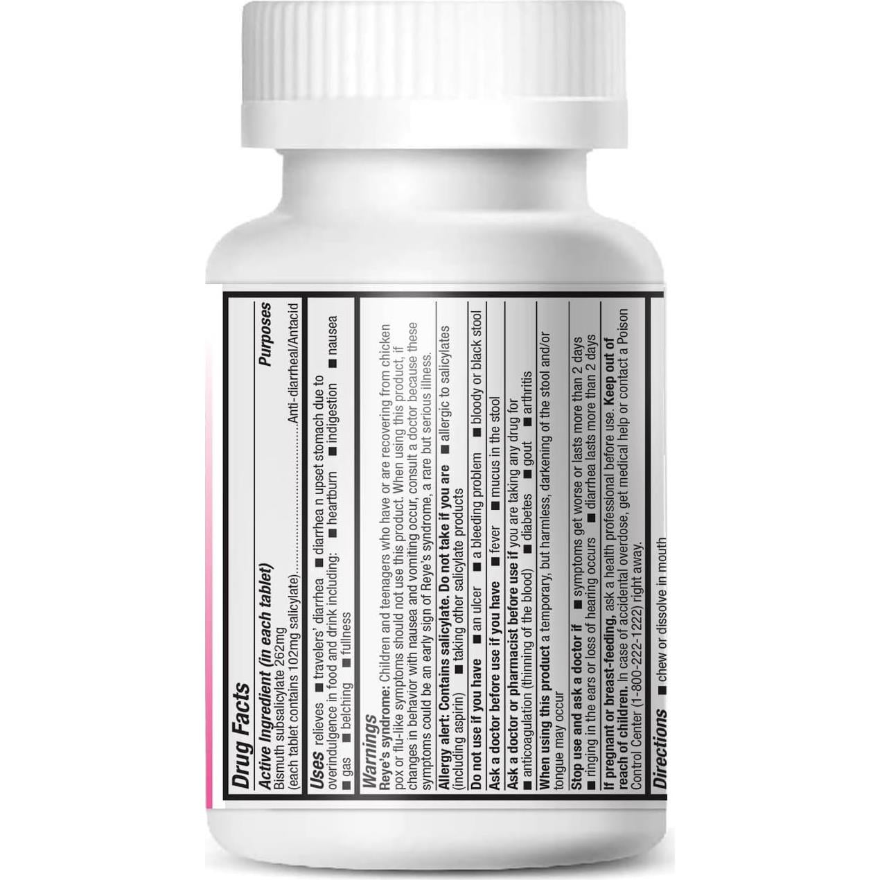 HealthA2Z Bismuto 262mg | Alivio Digestivo 100 Tabletas