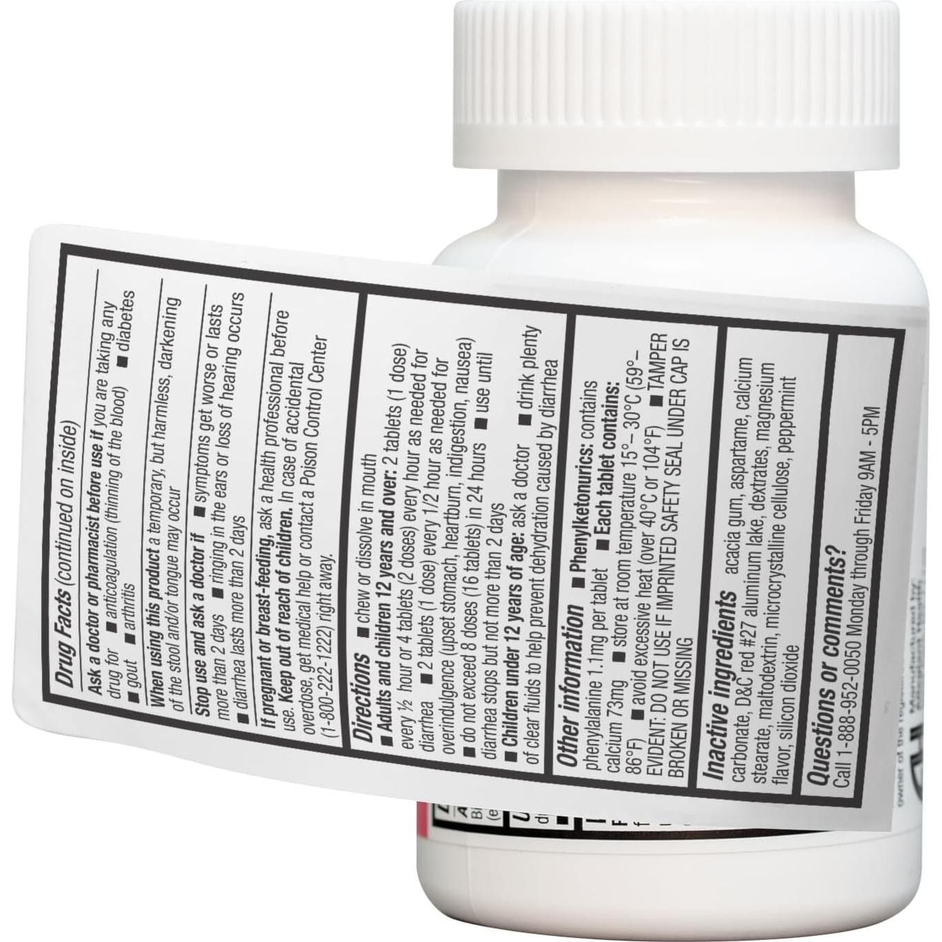 HealthA2Z Bismuto 262mg | Alivio Digestivo 100 Tabletas