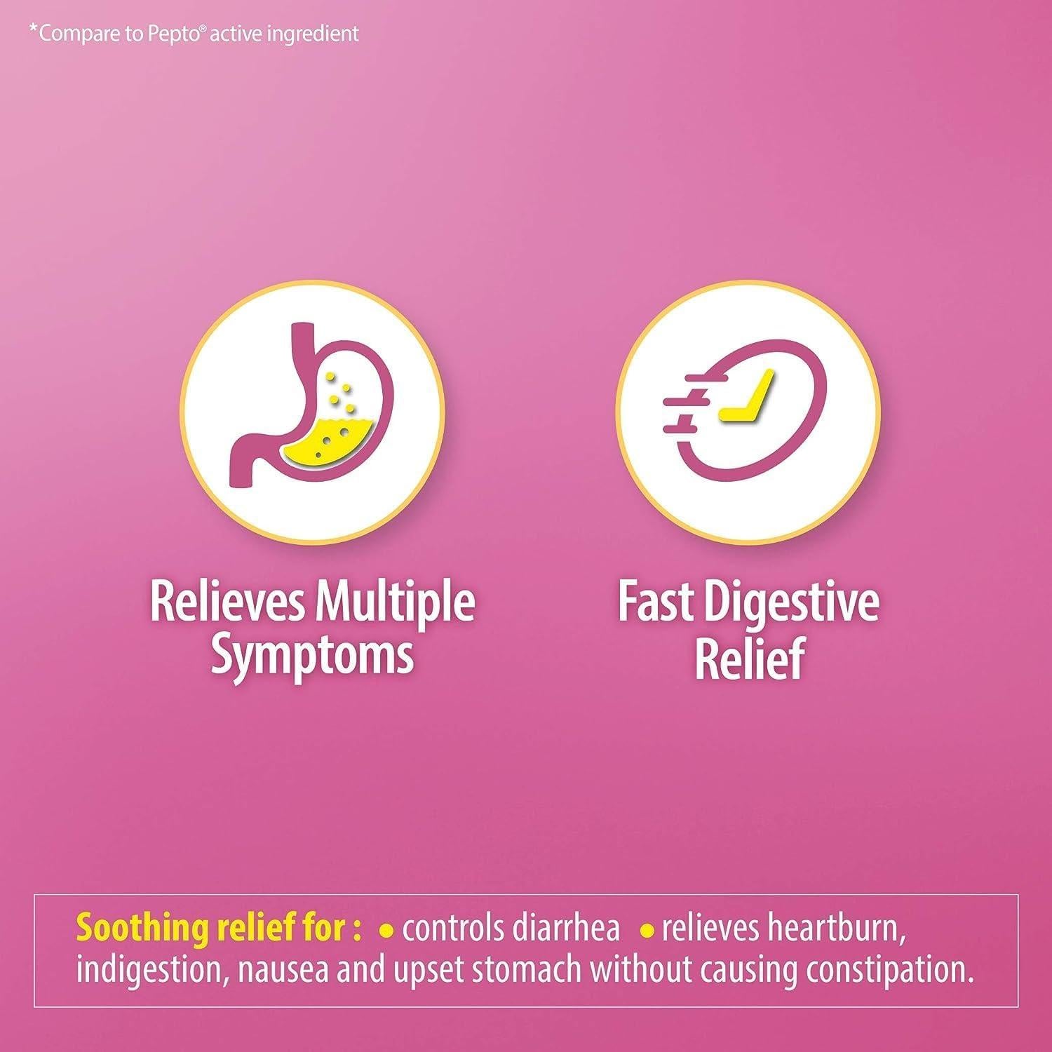 HealthA2Z Bismuto 262mg | Alivio Digestivo 100 Tabletas