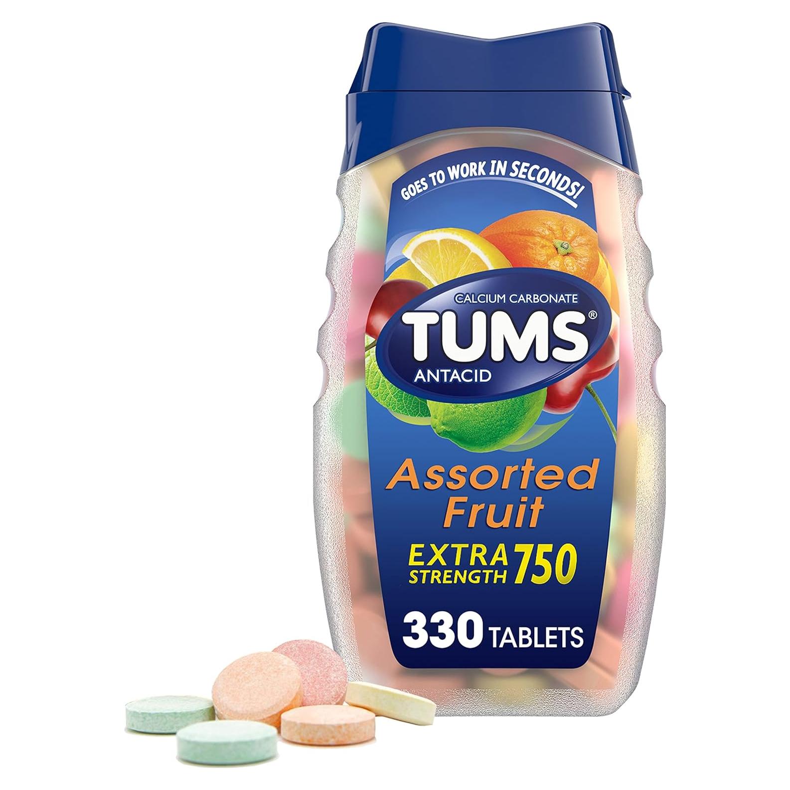 Tabletas Masticables TUMS Antiácido Extra Fuerte 330 Unidades