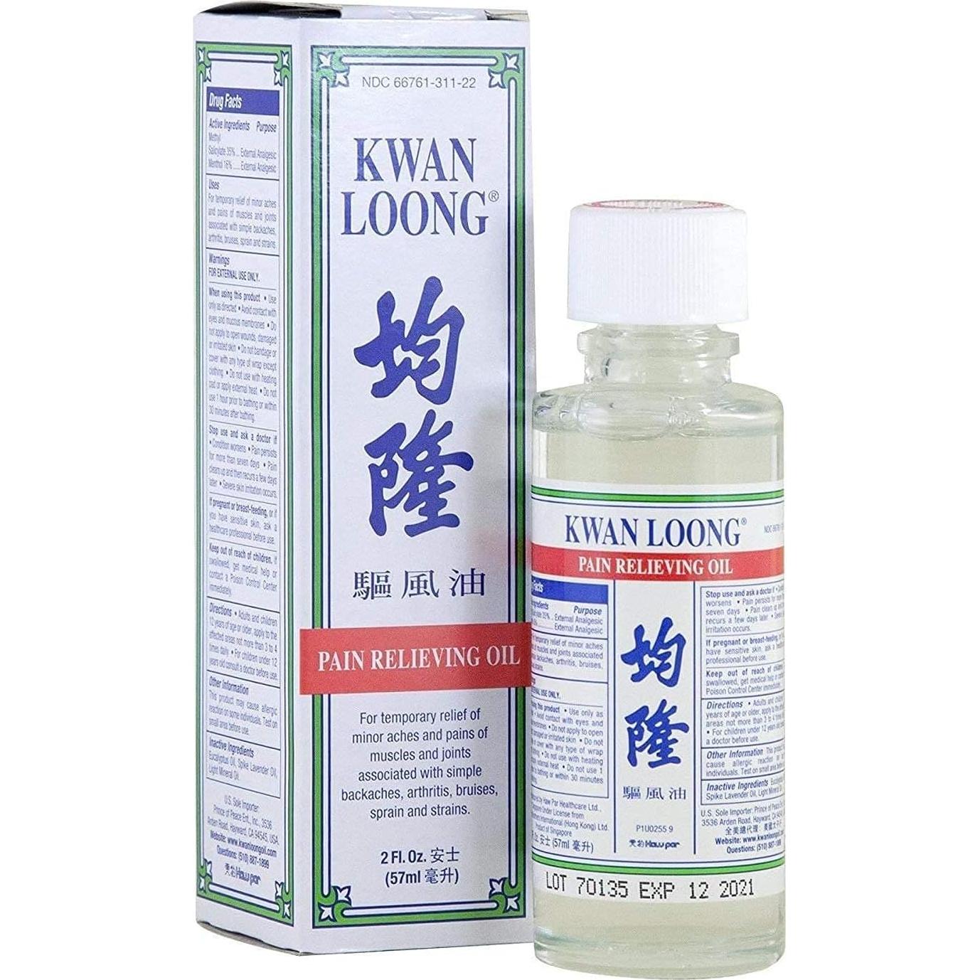 Aceite Aromático Kwan Loong 57 ml para Alivio del Dolor