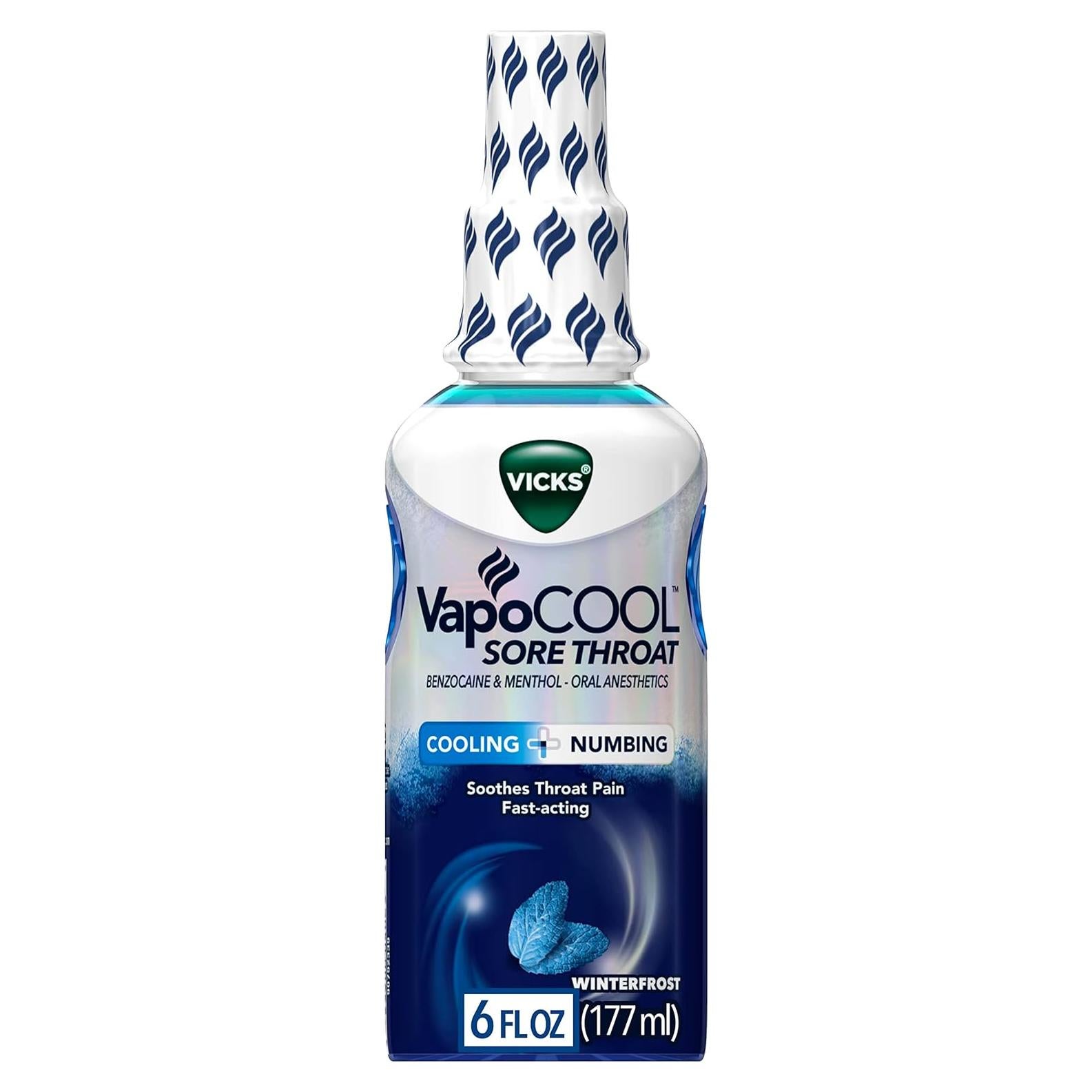 Spray para Garganta Vicks VapoCOOL 177.44 ML - Alivio Rápido