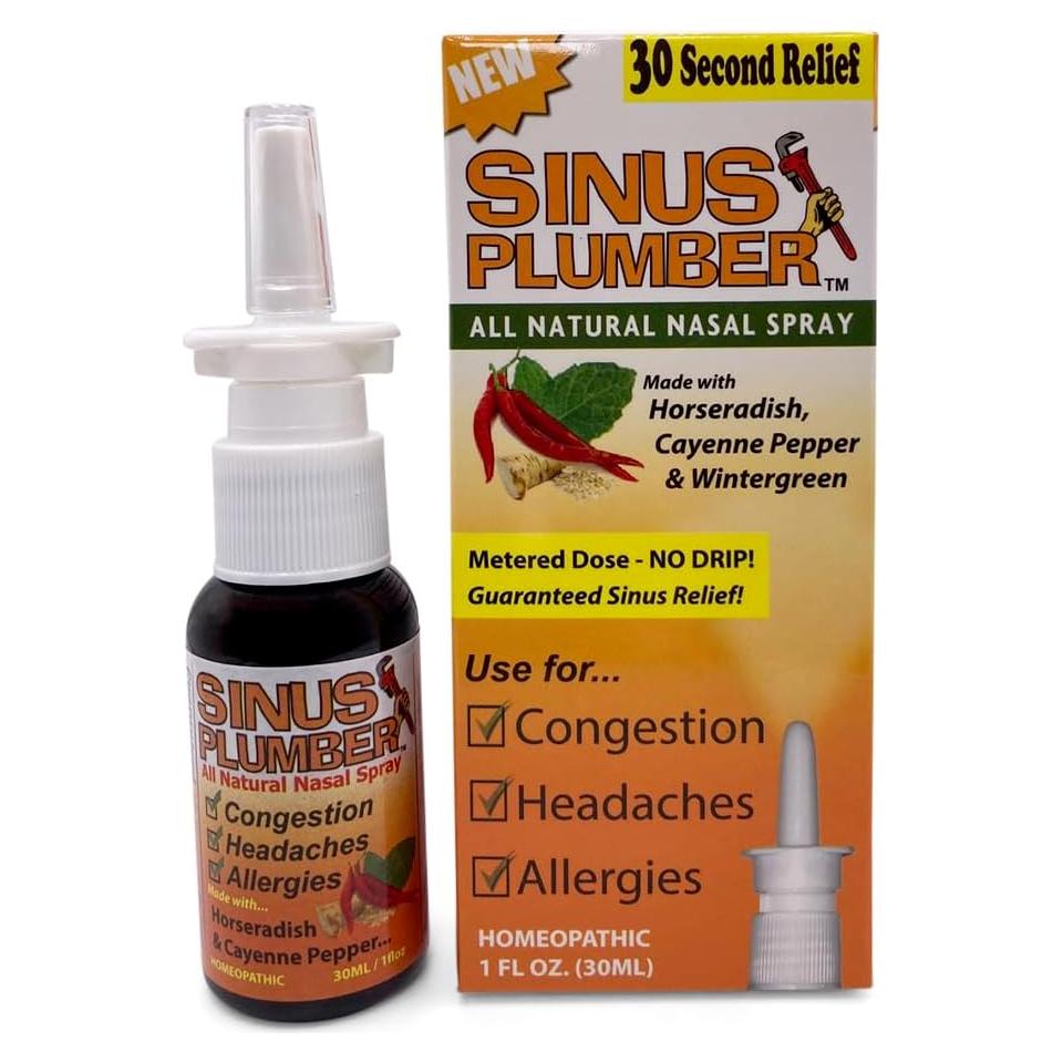 Spray Nasal Sinus Plumber 29.57 ml - Alivio Alergias y Congestión