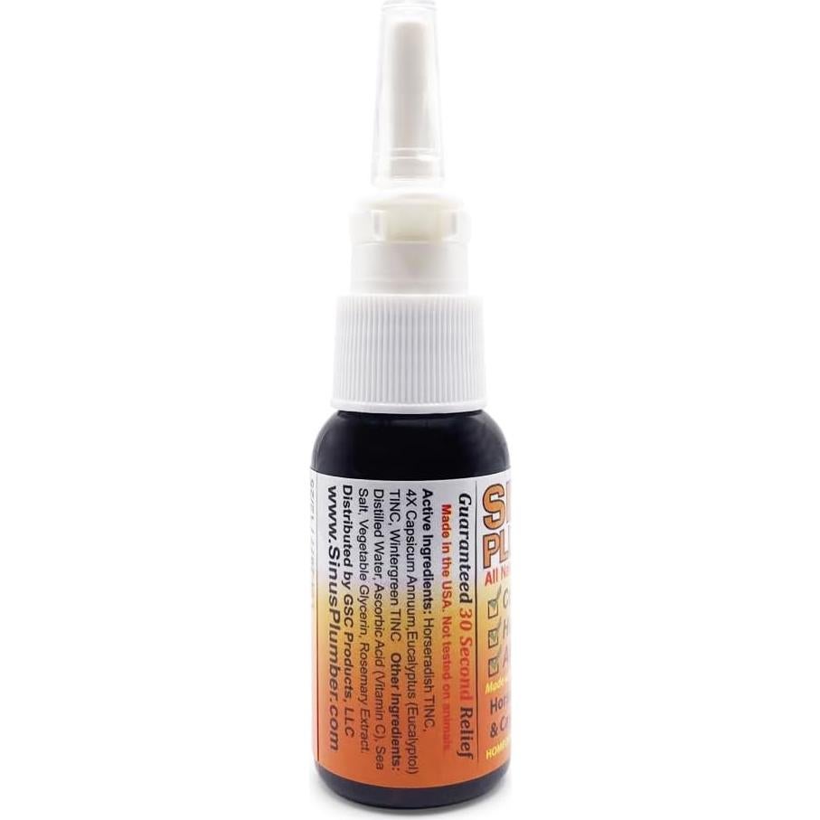 Spray Nasal Sinus Plumber 29.57 ml - Alivio Alergias y Congestión