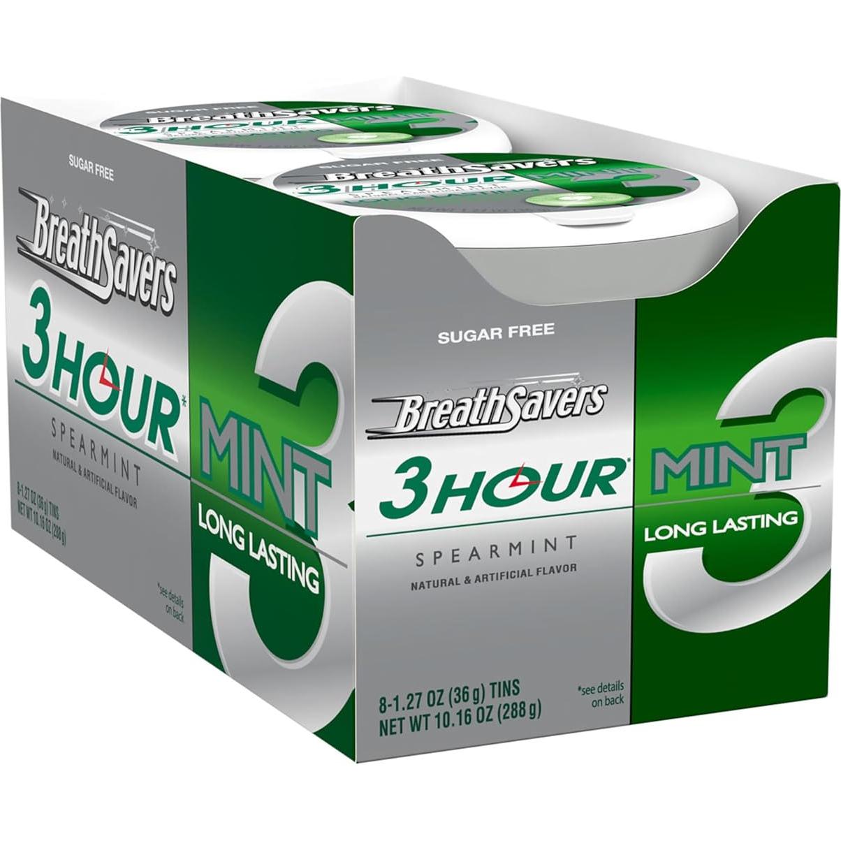 Mentitas sin Azúcar Breath Savers Espearmint 8 Latas 36g