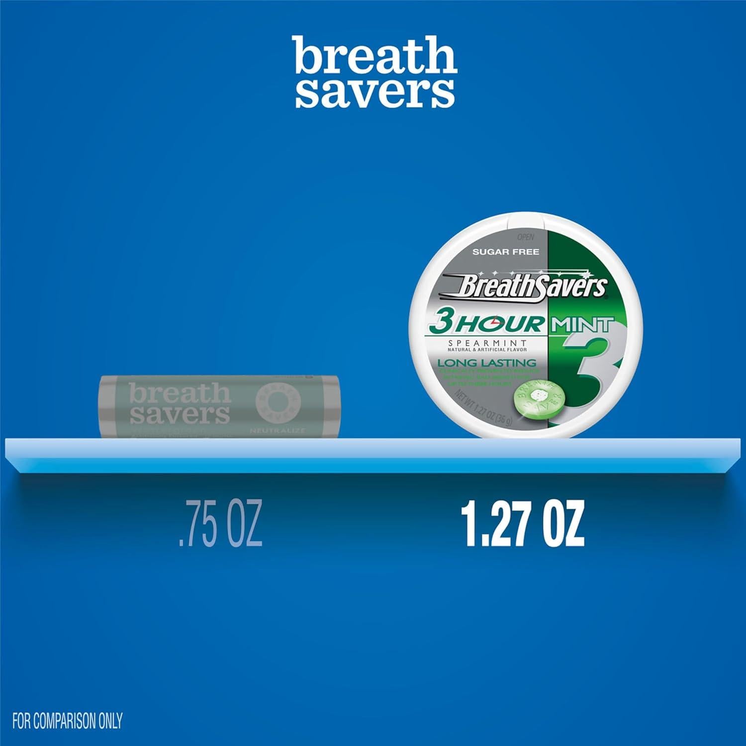 Mentitas sin Azúcar Breath Savers Espearmint 8 Latas 36g