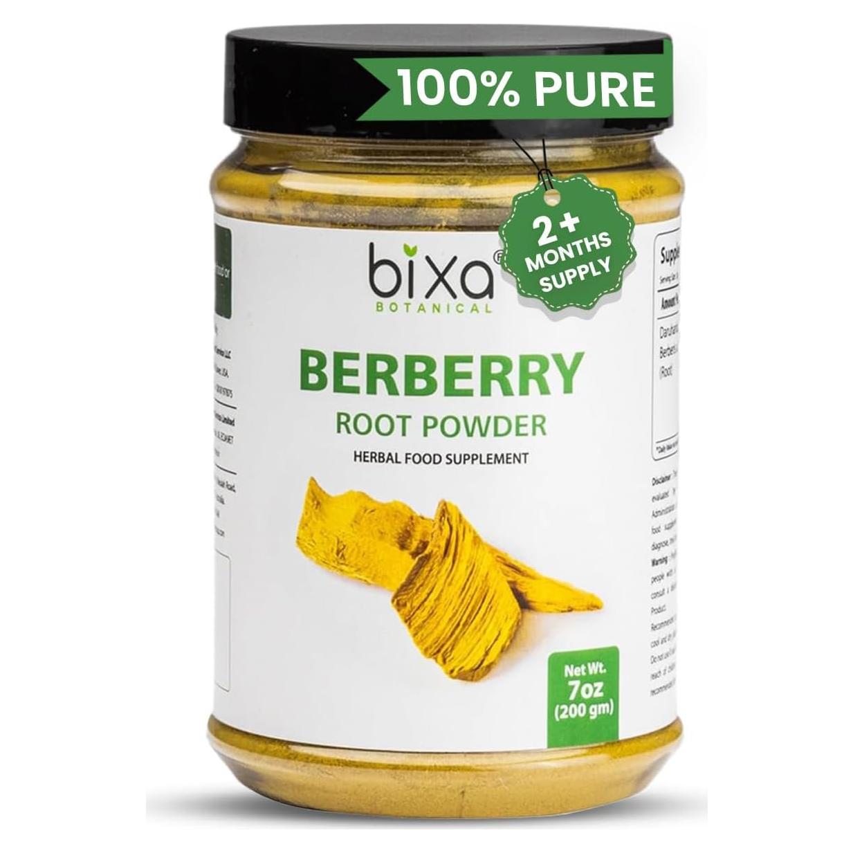 Polvo de Raíz de Berberis Bixa Botanical 200g - Suplemento Vegano