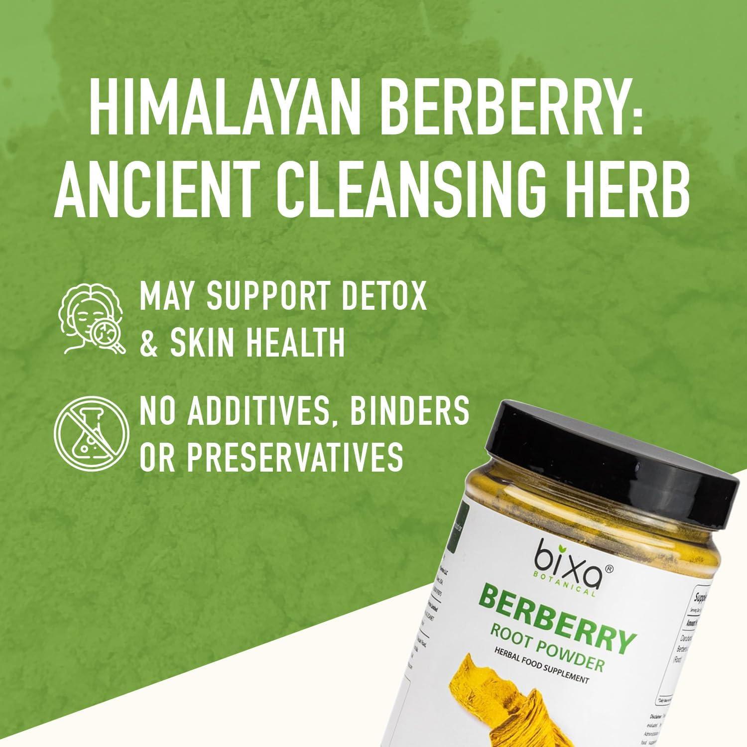 Polvo de Raíz de Berberis Bixa Botanical 200g - Suplemento Vegano