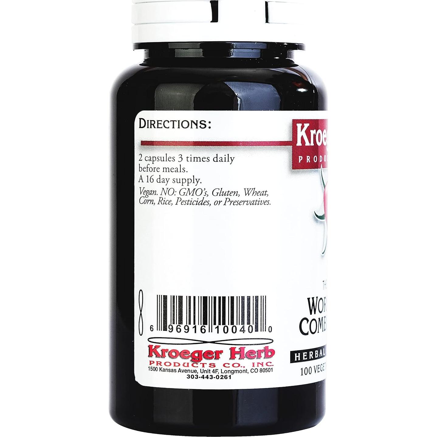 Cápsulas de Ajenjo Kroeger - Detox Natural, 200 Unidades