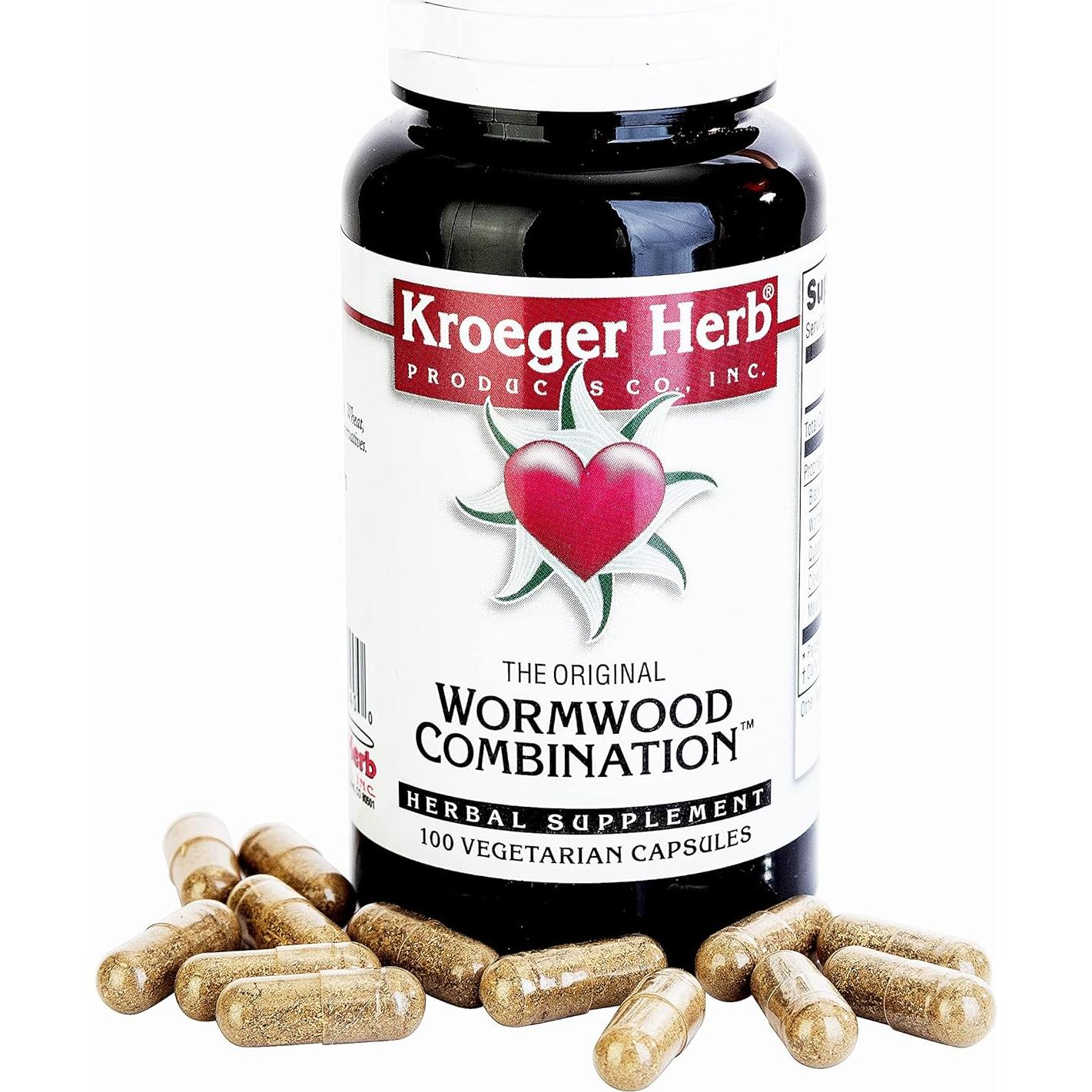 Cápsulas de Ajenjo Kroeger - Detox Natural, 200 Unidades