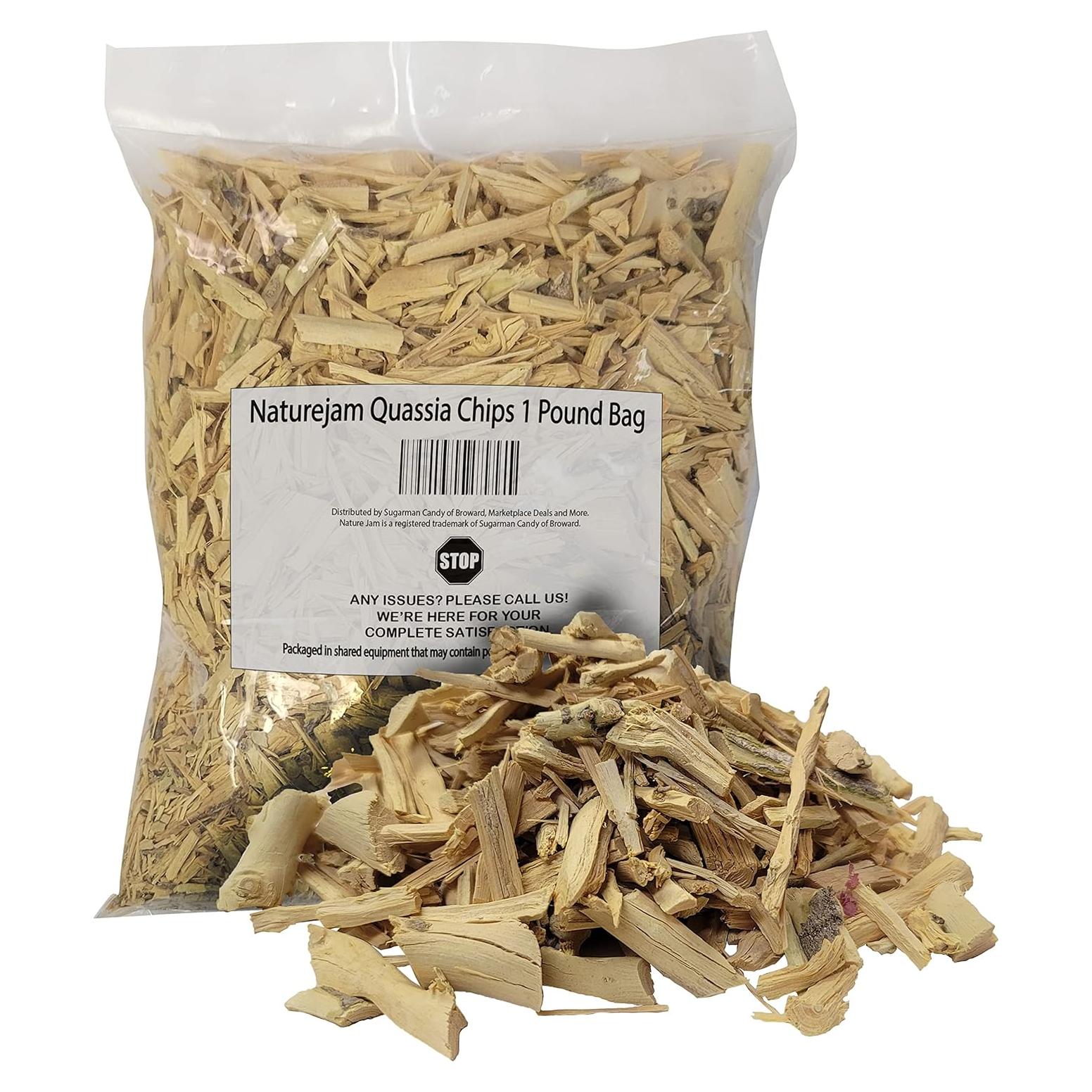 Astillas de Corteza de Quassia Naturejam 453g 100% Natural