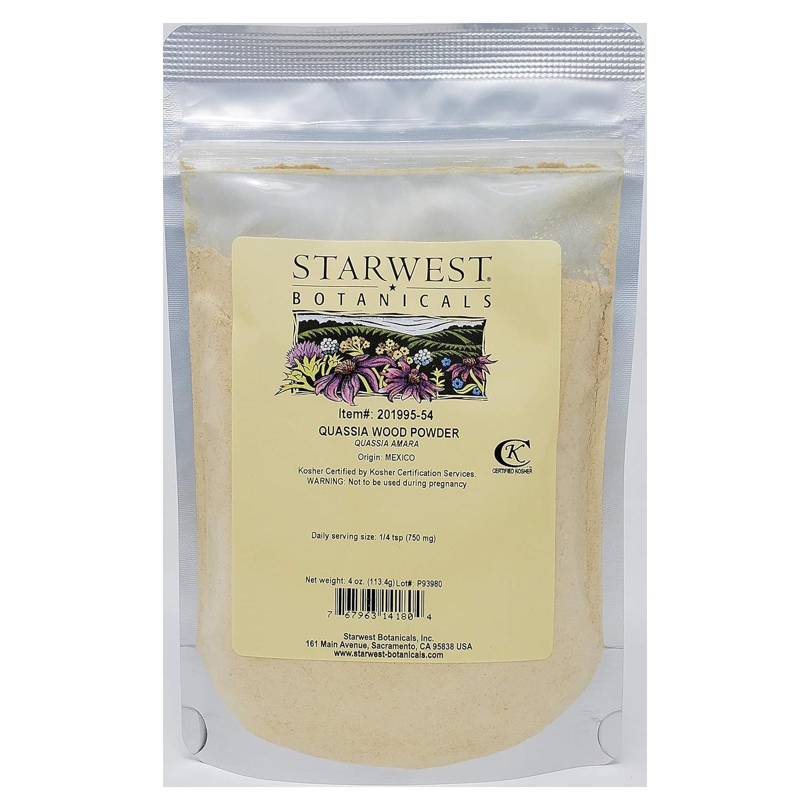 Polvo de Madera de Quassia Starwest Botanicals 113g