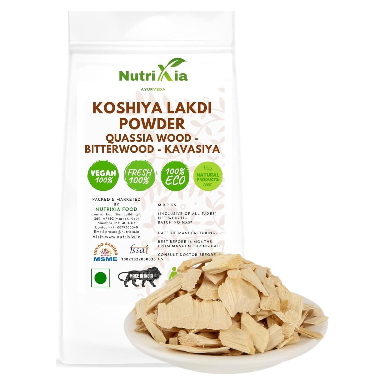 Polvo de Koshiya Lakdi 50g - Madera de Quassia 100% Natural