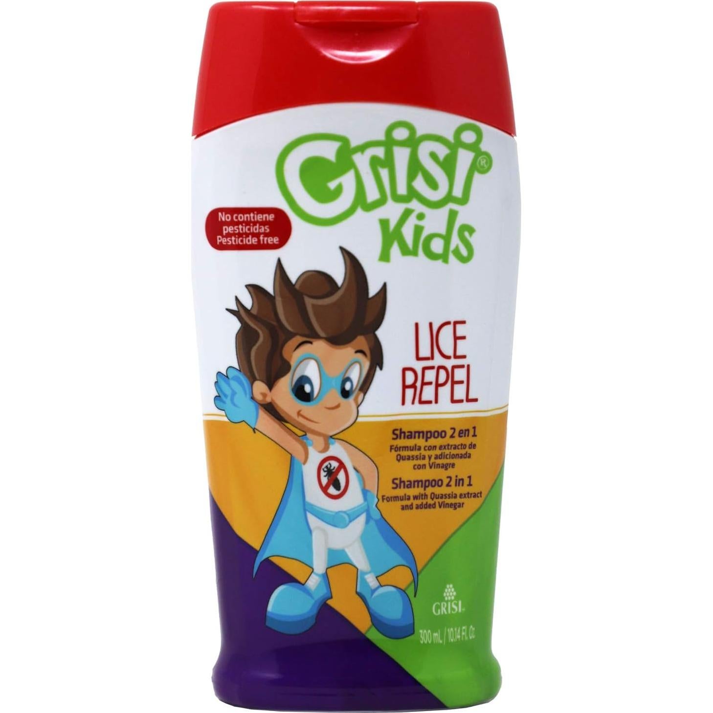Champú Grisi Kids 300 ml - Limpiador y Repelente de Piojos
