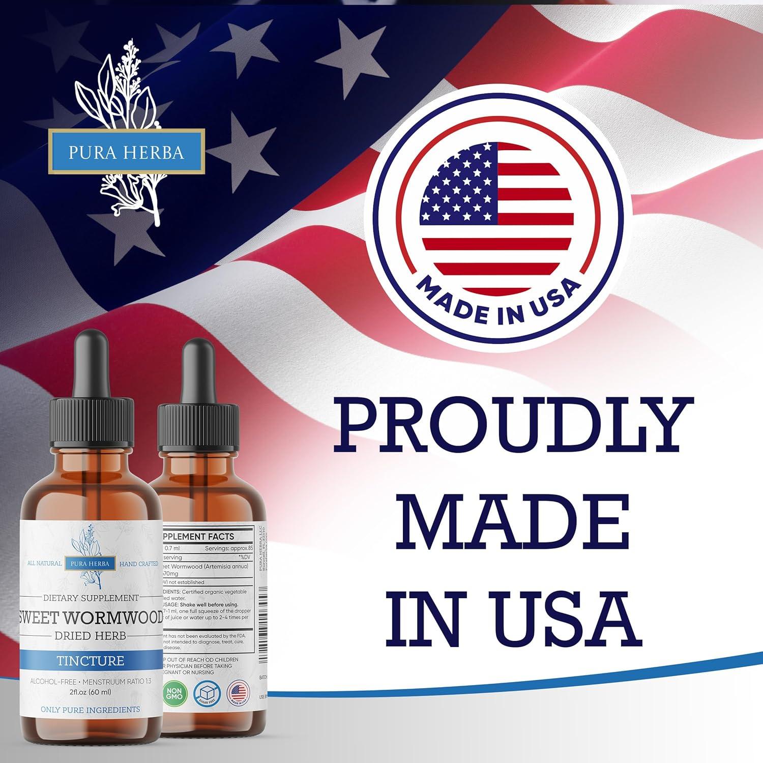 Gotas de Ajenjo Dulce Orgánico Pura Herba 59 ml - Desintoxicación