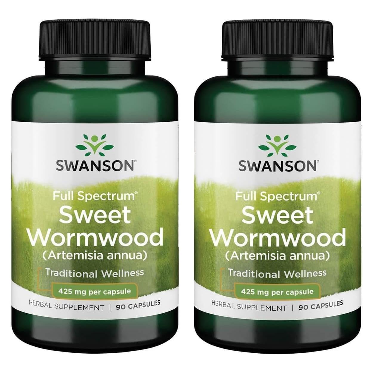Suplemento Herbal Swanson Artemisa Dulce 90 Cápsulas 425mg
