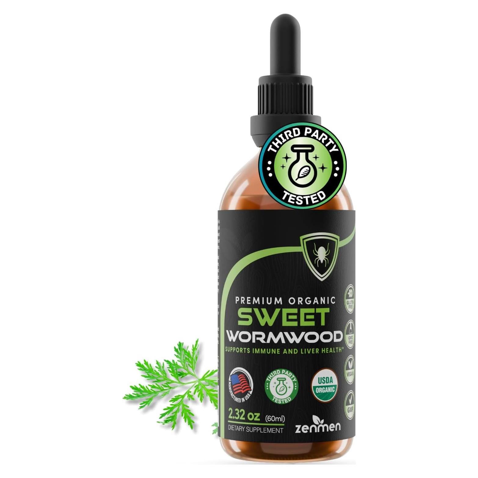 Tintura de Ajenjo Dulce Zenmen 60ml - Apoyo Inmunológico Vegano