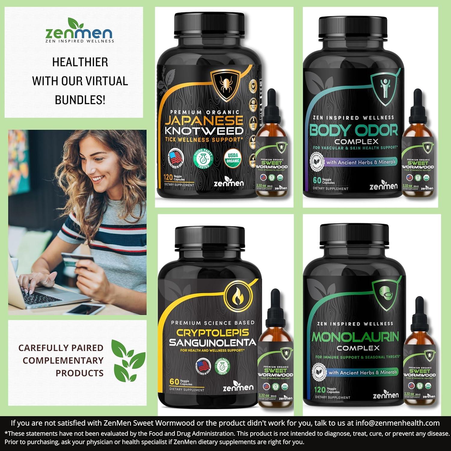 Tintura de Ajenjo Dulce Zenmen 60ml - Apoyo Inmunológico Vegano