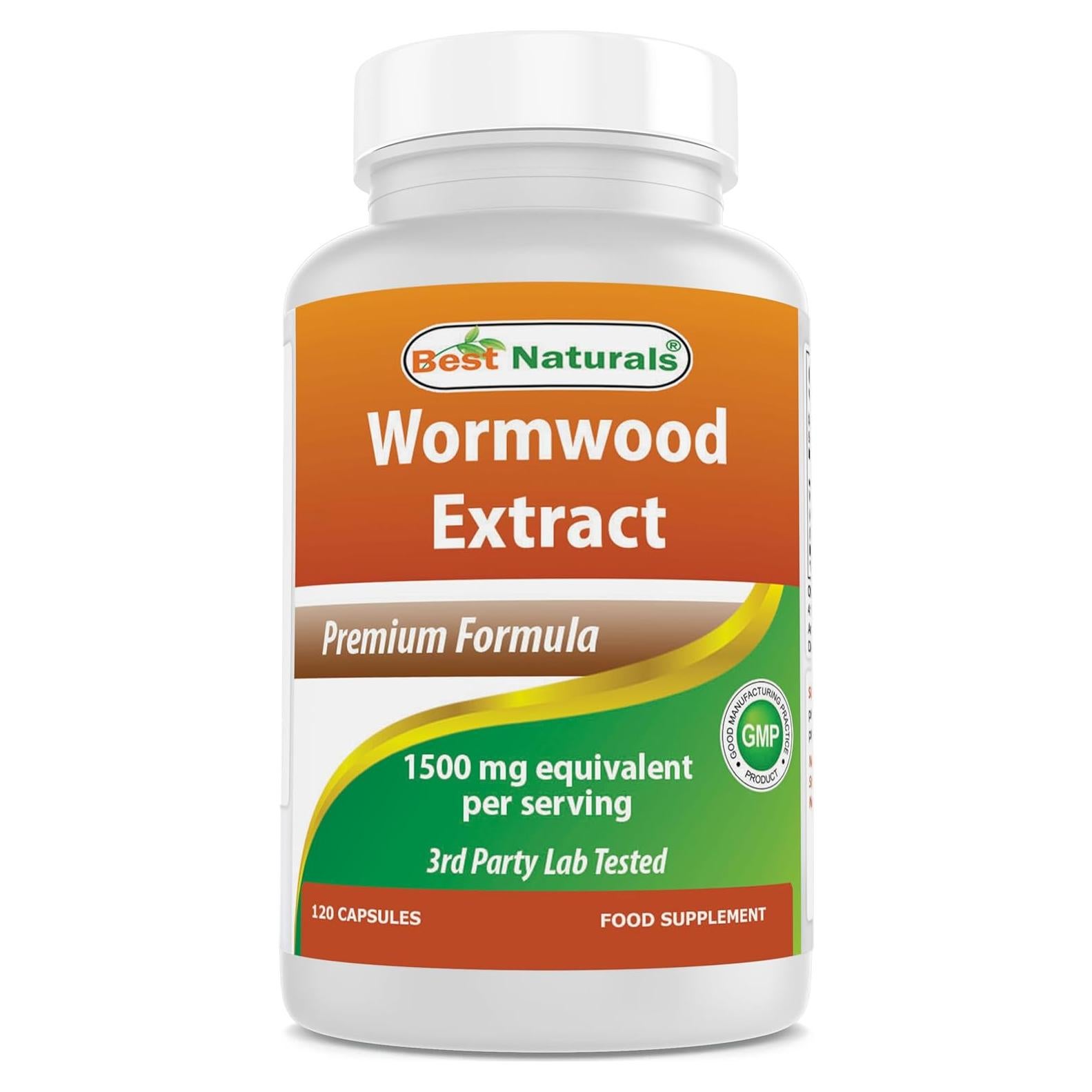 Extracto de Ajenjo Best Naturals 1500 mg - 120 Cápsulas Sin Gluten