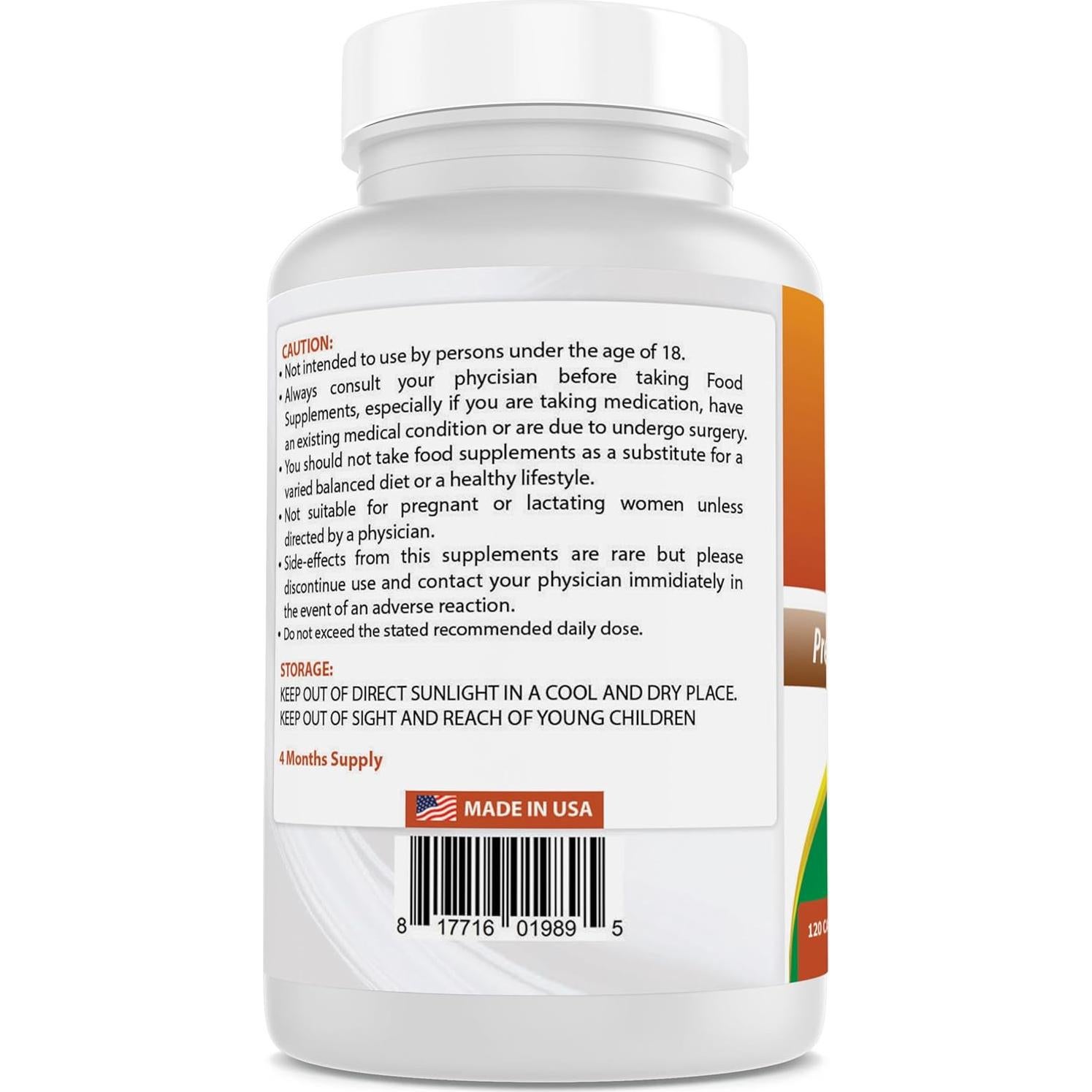 Extracto de Ajenjo Best Naturals 1500 mg - 120 Cápsulas Sin Gluten