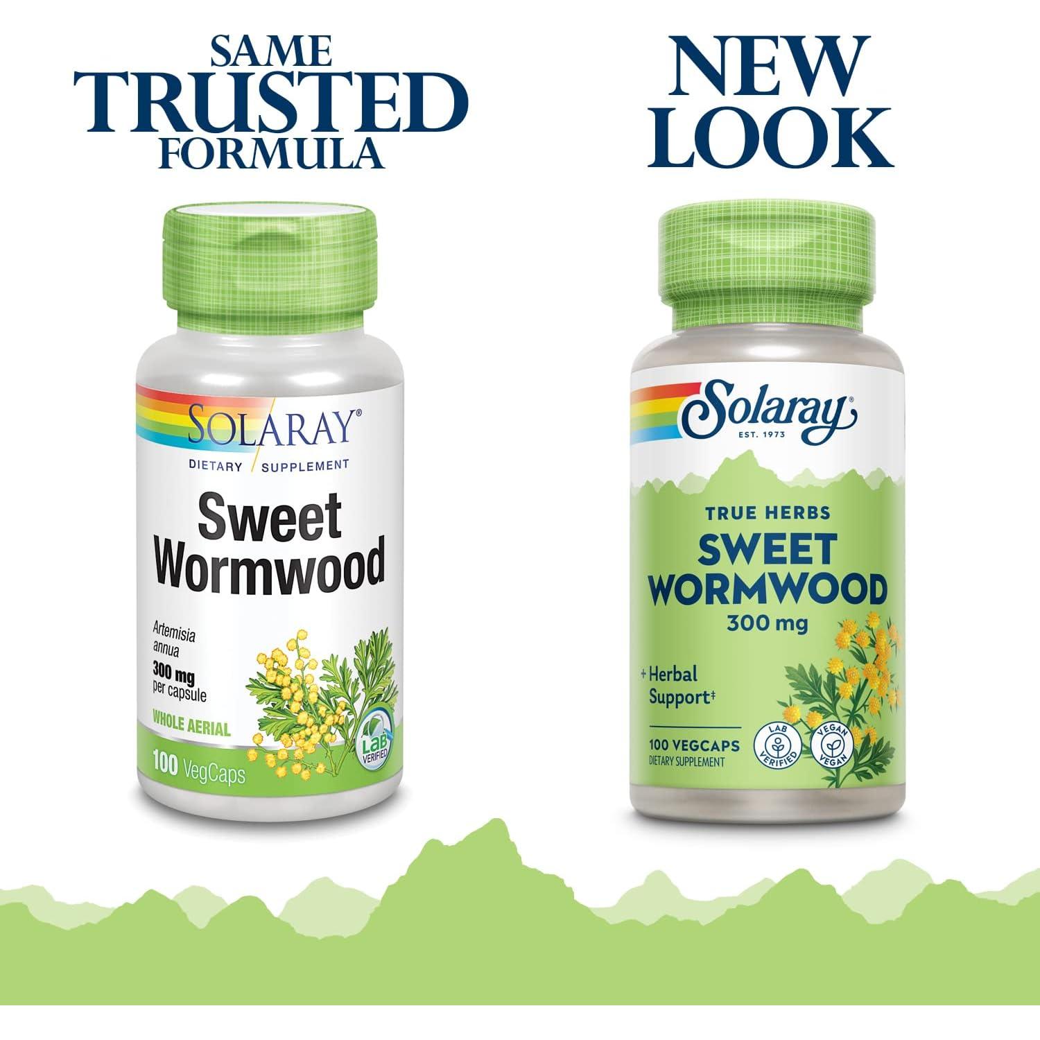 Cápsulas Veganas Ajenjo Dulce Solaray 300mg 100ct