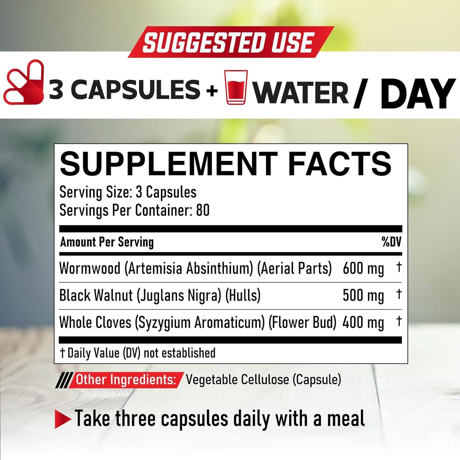 Cápsulas Veganas de Artemisia Dulce 1500mg DEDICAD - 240 Unidades