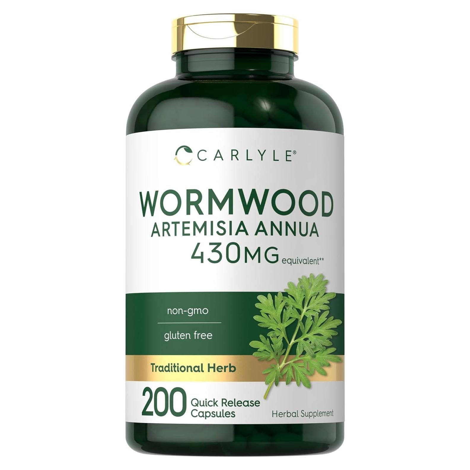 Cápsulas de Ajenjo Dulce Carlyle 430mg - Suplemento Herbal 200 Unidades