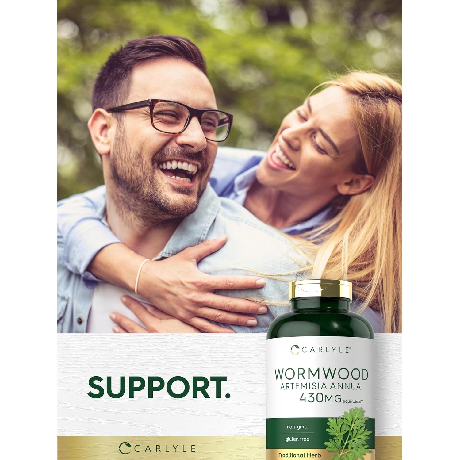 Cápsulas de Ajenjo Dulce Carlyle 430mg - Suplemento Herbal 200 Unidades