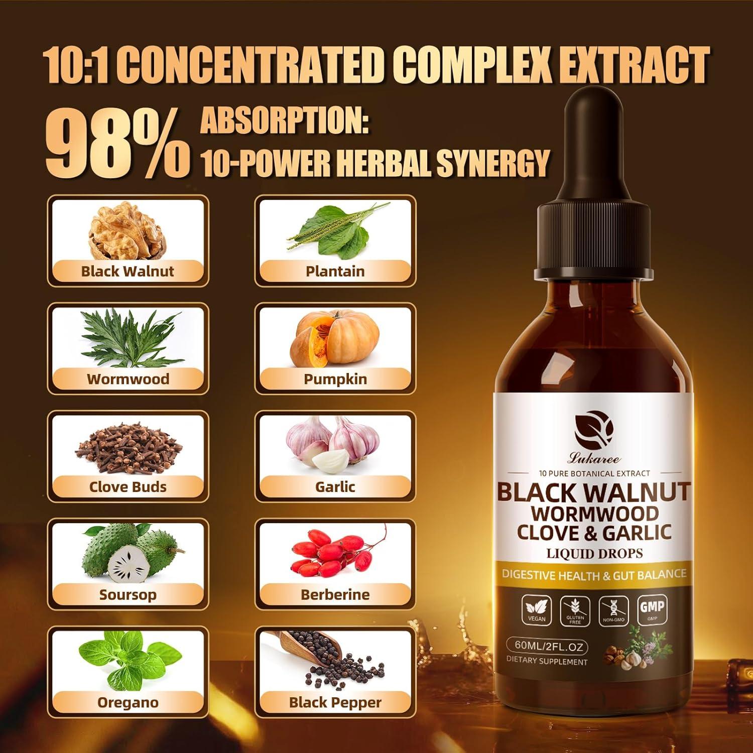 Tintura Digestiva Lukaree 60 mL - Ajenjo y Nuez Negra