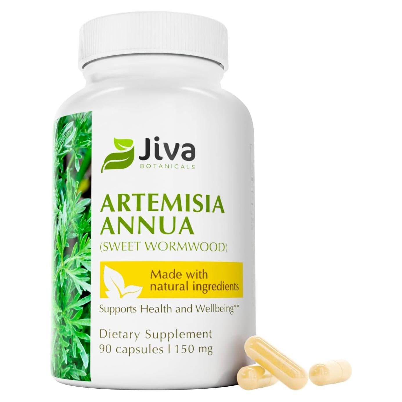 Cápsulas de Artemisia Annua Jiva Botanicals - 90 Unidades