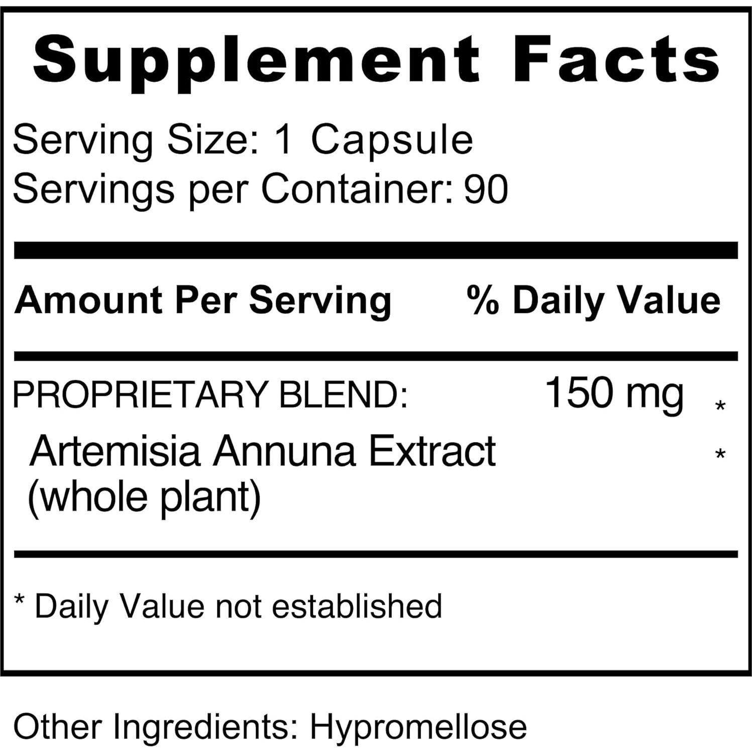 Cápsulas de Artemisia Annua Jiva Botanicals - 90 Unidades