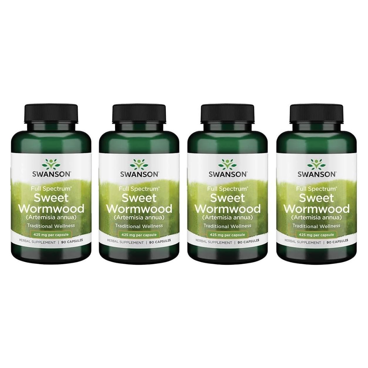 Suplemento Herbal Swanson Artemisa Dulce 90 Cápsulas 425mg